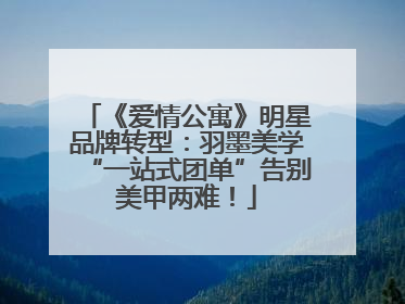 《爱情公寓》明星品牌转型：羽墨美学“一站式团单”告别美甲两难！