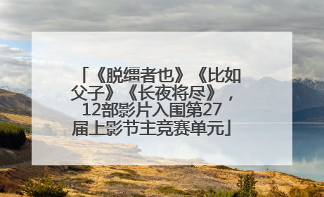 《脱缰者也》《比如父子》《长夜将尽》，12部影片入围第27届上影节主竞赛单元