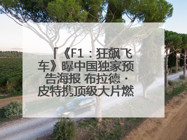 《F1：狂飙飞车》曝中国独家预告海报 布拉德・皮特携顶级大片燃爆暑期