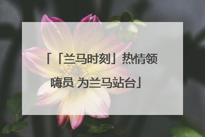 「兰马时刻」热情领嗨员 为兰马站台