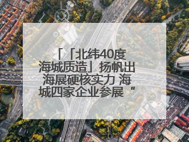 「北纬40度 海城质造」扬帆出海展硬核实力 海城四家企业参展“中东欧”展览会