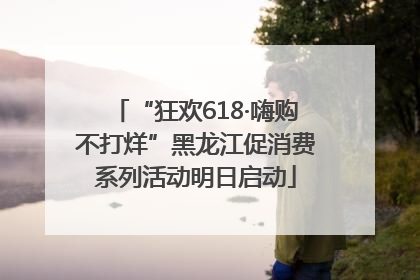 “狂欢618·嗨购不打烊”黑龙江促消费系列活动明日启动