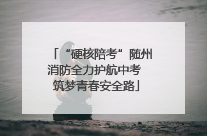 “硬核陪考”随州消防全力护航中考 筑梦青春安全路