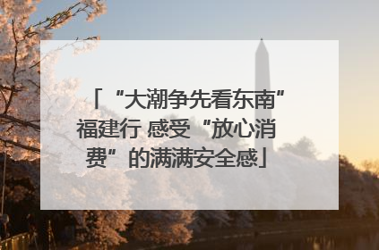 “大潮争先看东南”福建行 感受“放心消费”的满满安全感
