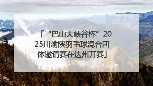 “巴山大峡谷杯”2025川渝陕羽毛球混合团体邀请赛在达州开赛