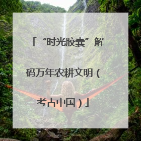 “时光胶囊”解码万年农耕文明（考古中国）