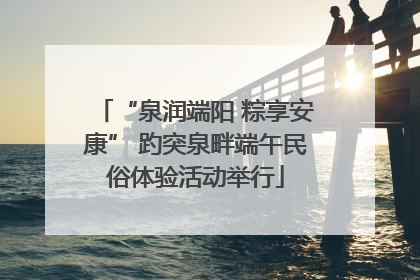 “泉润端阳 粽享安康” 趵突泉畔端午民俗体验活动举行