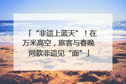 “非遗上蓝天”！在万米高空，旅客与春晚同款非遗见“面”