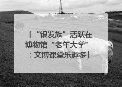 “银发族”活跃在博物馆“老年大学”：文博课堂乐趣多