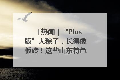 热闻｜“Plus版”大粽子，长得像板砖！这些山东特色粽子你吃过吗？
