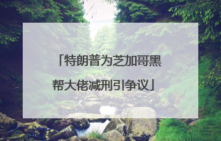 特朗普为芝加哥黑帮大佬减刑引争议