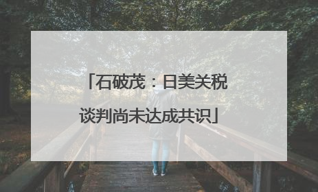 石破茂：日美关税谈判尚未达成共识