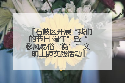 石鼓区开展“我们的节日·端午”暨“移风易俗‘衡’”文明主题实践活动