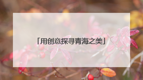 用创意探寻青海之美