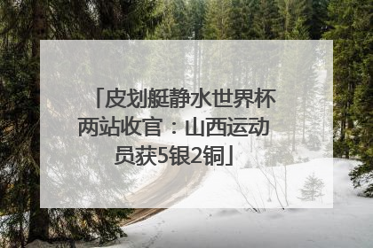 皮划艇静水世界杯两站收官：山西运动员获5银2铜