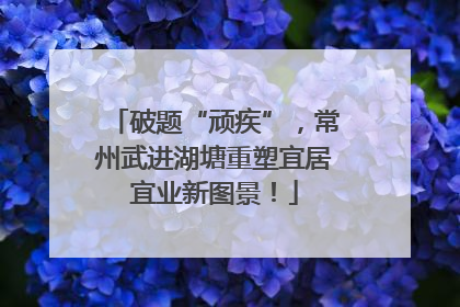 破题“顽疾”，常州武进湖塘重塑宜居宜业新图景！