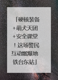 硬核装备+萌犬天团+安全课堂！这场警民互动燃爆地铁台东站