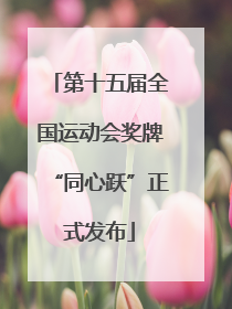 第十五届全国运动会奖牌“同心跃”正式发布