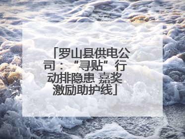 罗山县供电公司：“寻贴”行动排隐患 嘉奖激励助护线