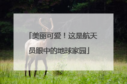 美丽可爱！这是航天员眼中的地球家园