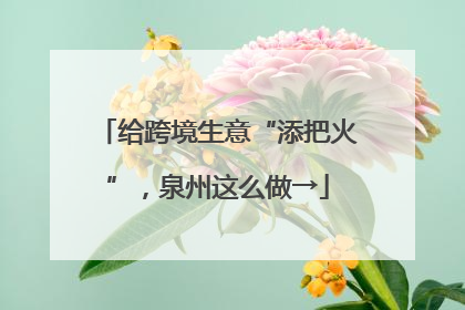 给跨境生意“添把火”，泉州这么做→