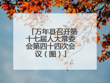 万年县召开第十七届人大常委会第四十四次会议（图）