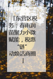 东营区税务：春雨润苗聚力小微赋能，税惠 “链” 动焕活商圈