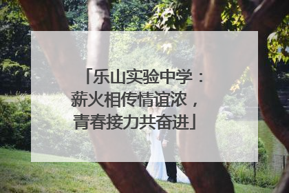 乐山实验中学：薪火相传情谊浓，青春接力共奋进