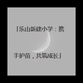 乐山新建小学：携手护苗，共筑成长
