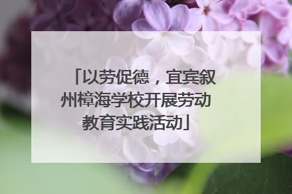 以劳促德，宜宾叙州樟海学校开展劳动教育实践活动
