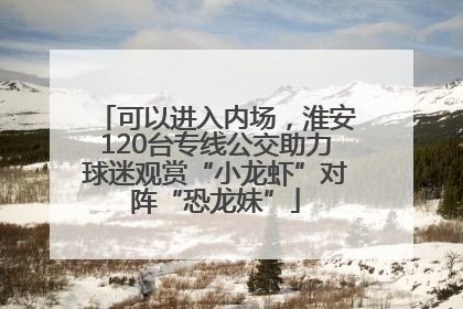 可以进入内场，淮安120台专线公交助力球迷观赏“小龙虾”对阵“恐龙妹”