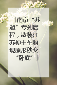 南京“苏超”专列启程，散装江苏梗王车厢现原形秒变“卧底”