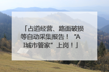 占道经营、路面破损等自动采集报告！“AI城市管家”上岗！