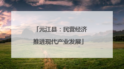 元江县：民营经济推进现代产业发展