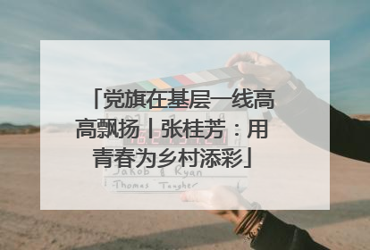 党旗在基层一线高高飘扬丨张桂芳：用青春为乡村添彩