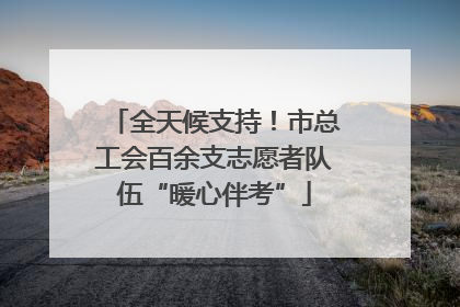 全天候支持！市总工会百余支志愿者队伍“暖心伴考”
