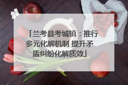 兰考县考城镇：推行多元化解机制 提升矛盾纠纷化解质效
