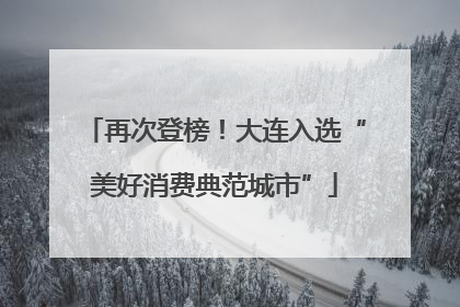 再次登榜！大连入选“美好消费典范城市”