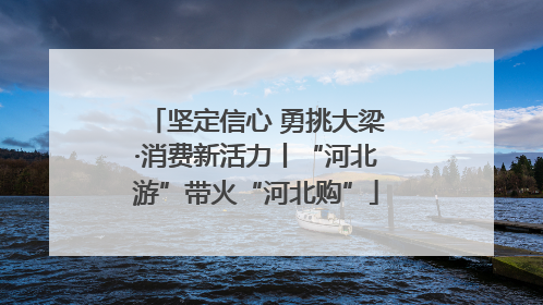 坚定信心 勇挑大梁·消费新活力丨“河北游”带火“河北购”