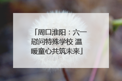 周口淮阳：六一慰问特殊学校 温暖童心共筑未来