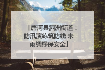 唐河县泗洲街道：防汛演练筑防线 未雨绸缪保安全