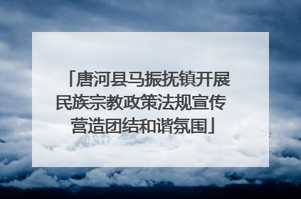 唐河县马振抚镇开展民族宗教政策法规宣传 营造团结和谐氛围
