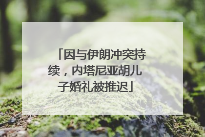 因与伊朗冲突持续，内塔尼亚胡儿子婚礼被推迟