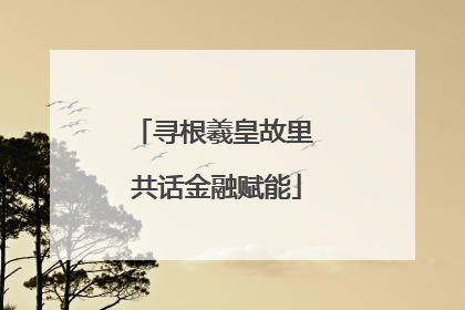 寻根羲皇故里 共话金融赋能