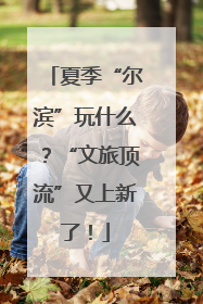 夏季“尔滨”玩什么？“文旅顶流”又上新了！