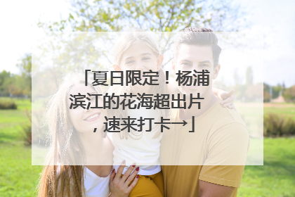 夏日限定！杨浦滨江的花海超出片，速来打卡→