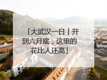 大武汉一日︱开到六月底，这里的花比人还高