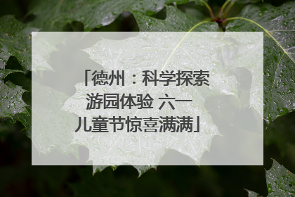 德州：科学探索 游园体验 六一儿童节惊喜满满
