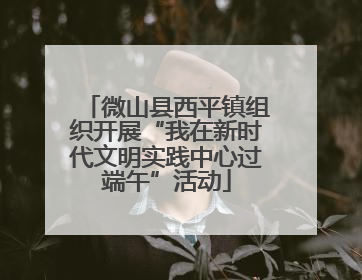 微山县西平镇组织开展“我在新时代文明实践中心过端午”活动