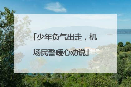 少年负气出走，机场民警暖心劝说